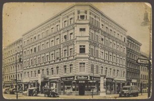 Ansichtskarte Eckgebäude Wrangel- und Cuvrystraße