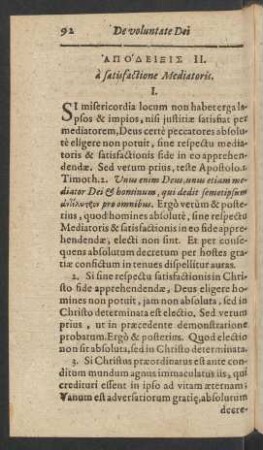 Apodeixis II.