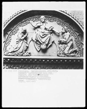 Landauer Altar & Allerheiligenaltar — Altarrahmen mit Deesis als Bekrönung — Deesis