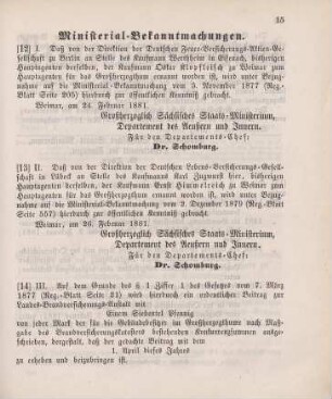 14. Ministerial-Bekanntmachung, das Ausschreiben eines ordentlichen Beitrags zur Landes-Brandversicherungs-Anstalt betreffend