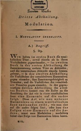 Versuch einer geordneten Theorie der Tonsezkunst zum Selbstunterricht : mit Anmerkungen für Gelehrtere, 2. Mit einem Register über beide Theile