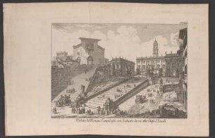 Rom, Romano Campidoglio mit Treppe zur Chiesa d'Araceli