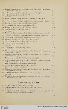 Übriges Ausland (Nr. 641-676)