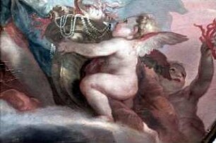 Merkur mit dem goldenen Apfel der Eris