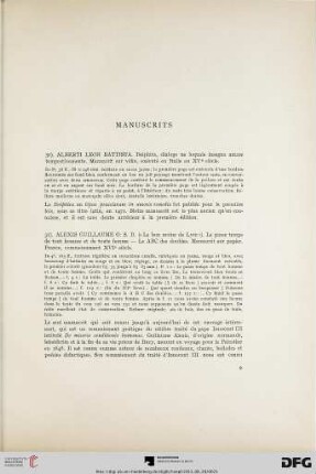 Manuscrits (Nr. 30-37)