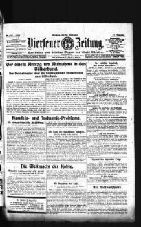 Viersener Zeitung : aelteste Zeitung des Dreistädtegebietes, verbunden mit der "Wacht" in Dülken und Süchteln