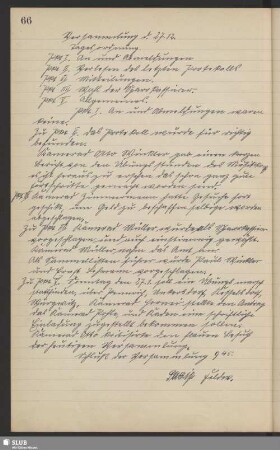 Versammlung d. 27.12.