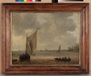 Blick von der alten Maas auf Dordrecht