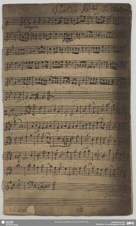 2. Anonymus, Adagio, D-Dur