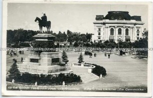 Ansicht aus Sofia mit Denkmal für Alexander II.