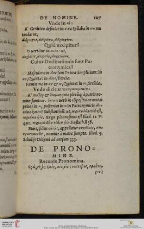 De Pronomine