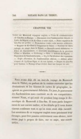 Chapitre VIII. Notice sur Moorcroft voyageur anglais. - Voies de communication ...