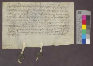 Der Wirt Hartmann Vogelbach von Karsau bekennt, dass das Deutsch-Ordens-Haus zu Beuggen ein ihm jährlich geschuldetes Leibgeding von 6 Viernzel Dinkel abgelöst hat.