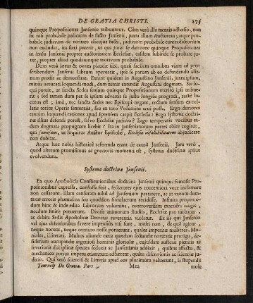 273-290, Systema doctrinae Jansenii. - Quinque famosa Propositiones [...]