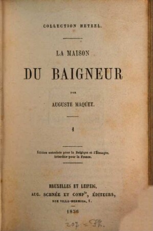 La maison du baigneur, 1
