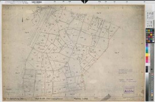 Olfen (Olfen), Flurbereinigung Vinnum, Bl. 6 Schätzungskarte Olfen Stadt Flur 13