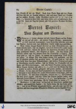 Viertes Capitel. Vom Fegfeur und Seelenmeß.