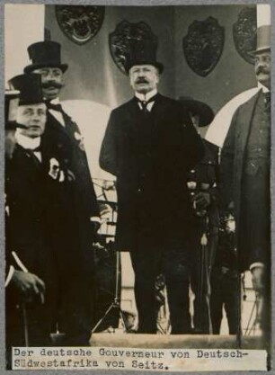 Der deutsche Gouverneur von Deutsch-Südwestafrika, von Seitz