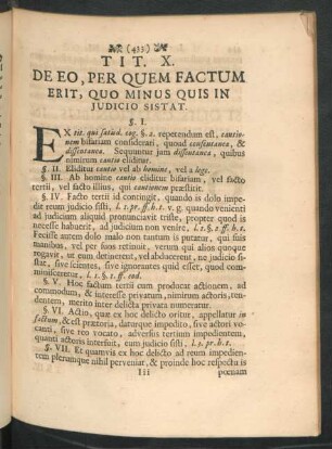 Tit. X. De Eo, Per Quem Factum Erit, Quo Minus Quis In Iudicio Sistat
