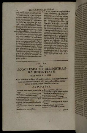 Tit. VII. De Acquirenda Et Administranda Hereditate.