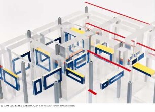 House II (Falk House) - Modell des Gesamtgebäudes (Conceptual, Structure House II)