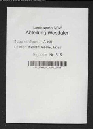 Verzeichnis der dem Präsenzienamt zu liefernden Kornpächte.