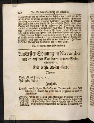 348-354, Am Ersten Sonntag im November, ...