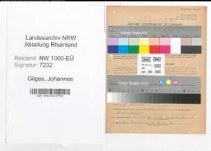 Entnazifizierung Johannes Gilges, geb. 17.10.1912 (Gaertner)