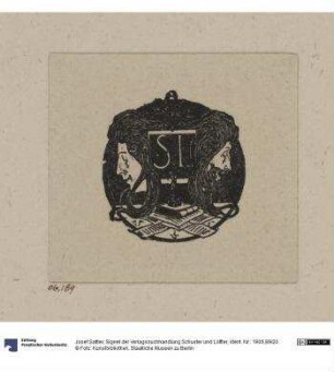 Signet der Verlagsbuchhandlung Schuster und Löffler