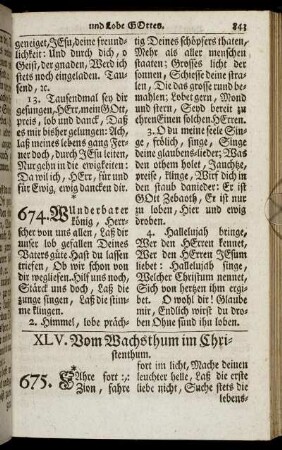 XLV. Vom Wachsthum im Christenthum. - XLVI. Vom Tode und der Auferstehung.