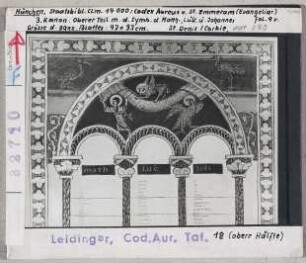 München, Bayerische Staatsbibliothek: CLM 14000, fol. 9v, 3. Kanontafel