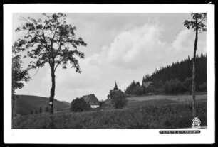 Blick auf Rehefeld im Erzgebirge