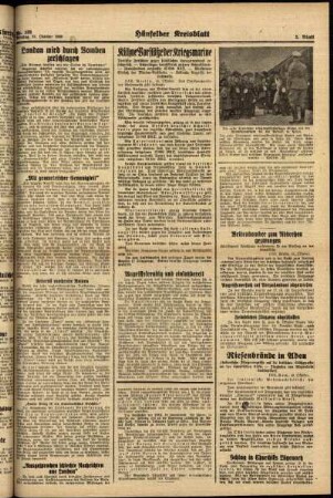 Zweite Ausgabe vom Montag, den 21. Oktober 1940.