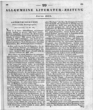 [Phönizische Paläographie] Lanci, M. A.: La Sacra Scrittura illustrata con monumenti Fenico-Assirj ed Egiziani. Rom: Società tipografica 1827 (Fortsetzung von Nr. 98.)