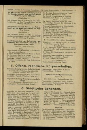 Öffentl. rechtliche Körperschaften