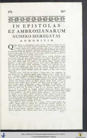 Epistolae.