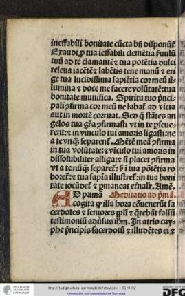 Ad primam cogita quod illa hora convenerunt sacerdotes et seniores populi et querebant falsum testimonium adversus Ihesum...
