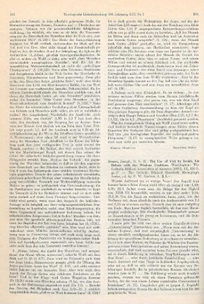 504-505 [Rezension] Jensen, Joseph, The use of "tôra" by Isaiah