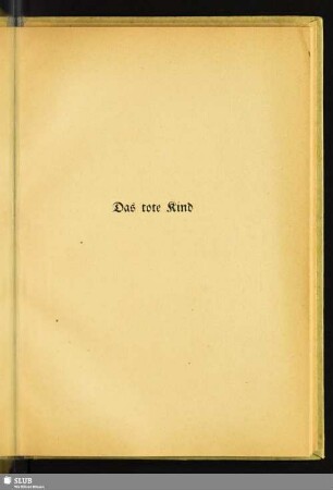 Das tote Kind