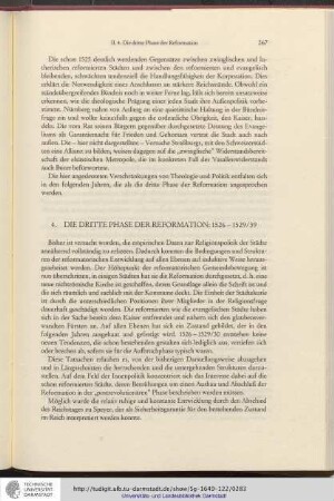 4. Die dritte Phase der Reformation: 1526-1529/30
