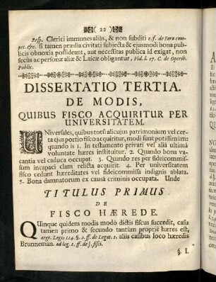 22-43, Dissertatio Tertia de Modis