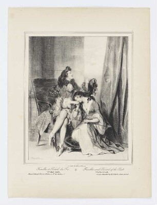 Fenella et Pévéril du pic, Blatt 3 der Folge "Lithographisches Album"