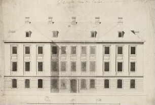 Zabeltitz, Schloss, Fassadenentwurf