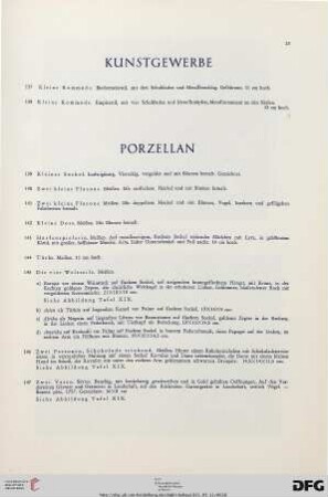 Porzellan (Nr. 139-147)