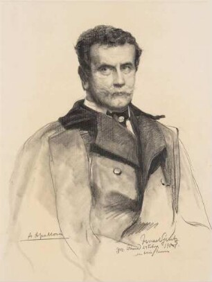 Bildnis Apolloni, Adolfo (1855-1923), Künstler, Bildhauer, Kommunalpolitiker