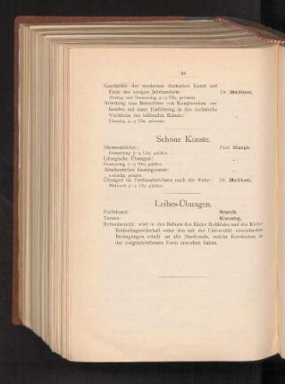 Leibes-Übungen.