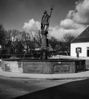 Neptunsbrunnen : Neptunsbrunnen. Stein (1763). Freudenstadt, Marktplatz