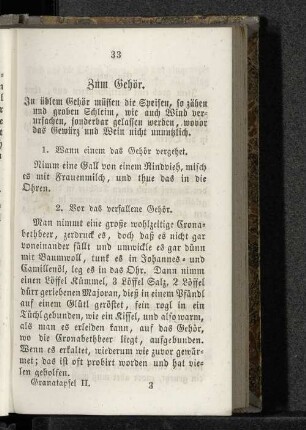 Zum Gehör.