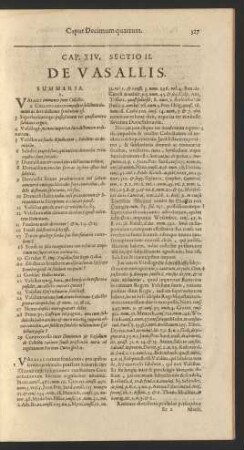 Sectio II. De Vasallis.