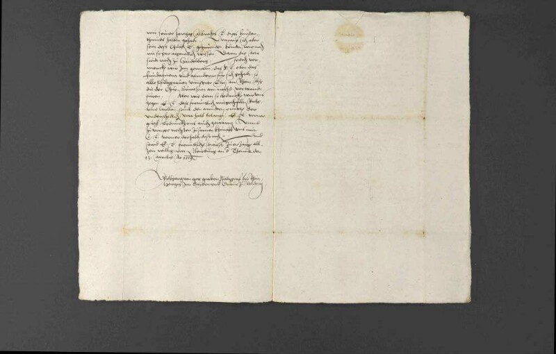 Pfalzgraf Wolfgang berät sich Herzog Christoph von Württemberg, wie er sich bezüglich des ihm nach dem Tode Ottheinrichs zugefallenen Fürstentums Pfalz-Neuburg beim Reichstag mit der Abstimmung für die beiden Herzogtümer Zweibrücken und Neuburg und wegen des Vorsitzes mit Bayern zu verhalten habe, worüber sich der Herzog ein Gutachten von seinen Räten erstellen lässt, dem Pfalzgrafen teils persönlich antwortet und teils auf eine Zusammenkunft in Augsburg vertröstet. Auf der Rückreise von Augsburg wird der Herzog vom Pfalzgrafen nach Lauingen eingeladen und bekommt ein paar Stuten geschenkt.